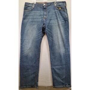 ECU Vintage Harley Davidson Mens Blue Denim Medium Wash Straight Leg Jeans‎ 34